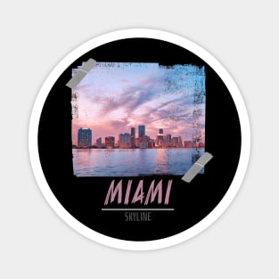 miami city tape photography Magnet